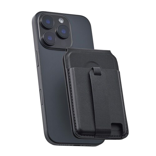 MagSafeカードケース スタンド ブラック