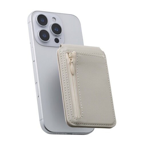MagSafeカードウォレット スタンド ベージュ