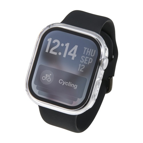アップルウォッチ 46mm フルカバー クリア
