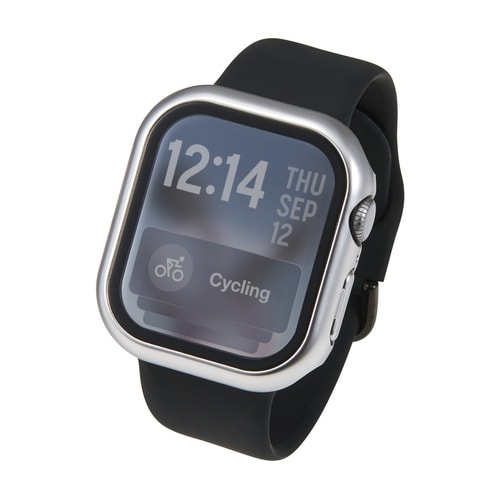 アップルウォッチ 42mm フルカバー メタル銀
