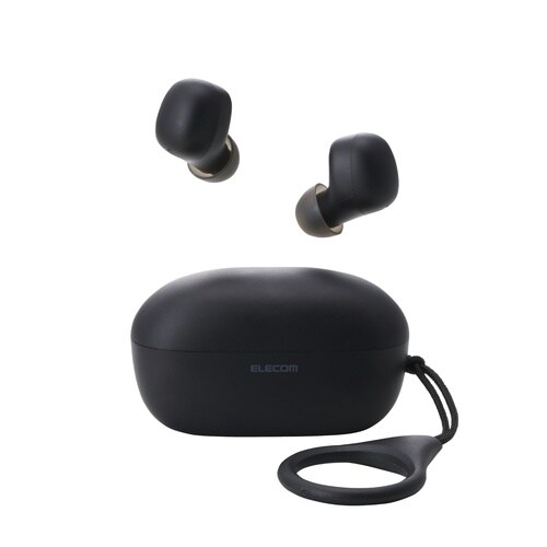 ワイヤレスイヤホン BT超小型 充電ケース 黒