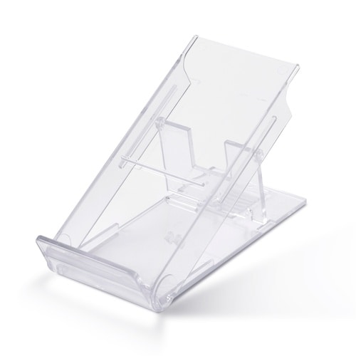 ICカードリーダースタンド 角度10段 クリア
