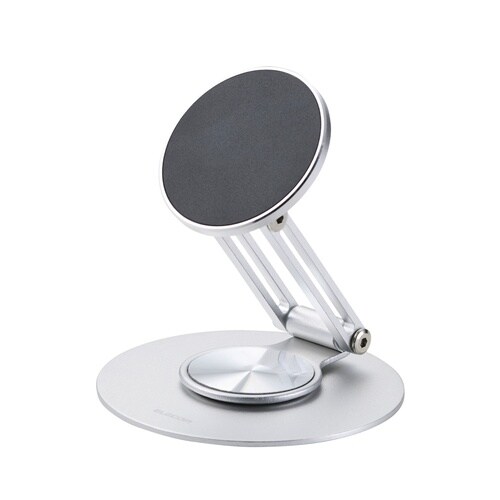 マグセーフ スマホスタンド 回転 銀