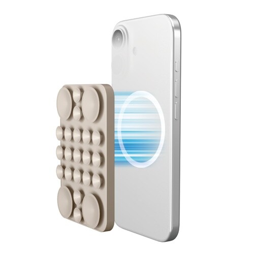 スマホホルダー 吸盤 シリコン ベージュ