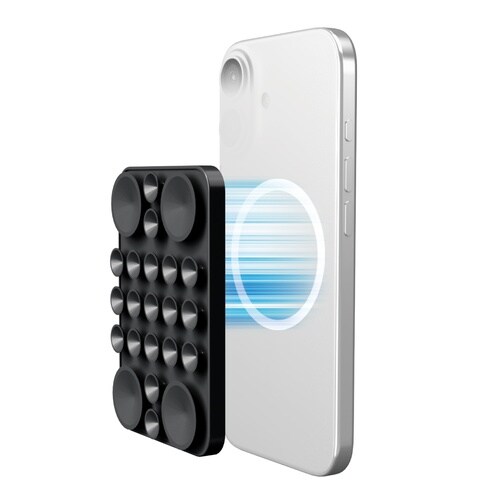 スマホホルダー 吸盤 シリコン ブラック