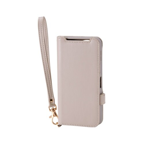 AQUOSsense10ケース 手帳型ハンド付 灰