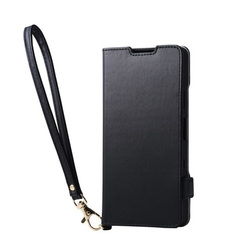 Xperia10VIIケース 手帳型ハンド付 黒