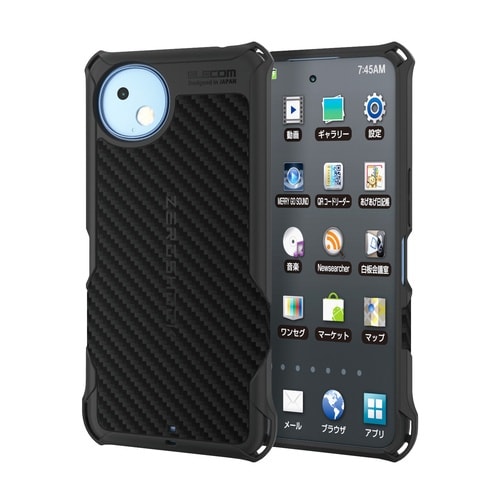 AQUOSwish5ケース ソフト グリップ 黒