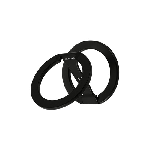 スマホスタンド 両面マグネット 薄型 ブラック