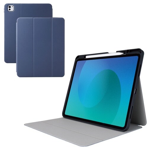 iPadProケース M4 衝撃吸収 ネイビー