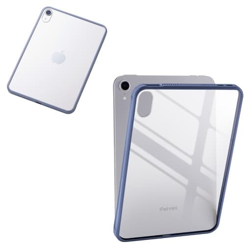 iPad miniケース 耐衝撃クリア ブルー