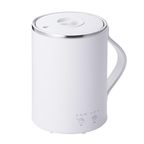 マグカップ型 電気鍋 350ml 1人用 ホワイト