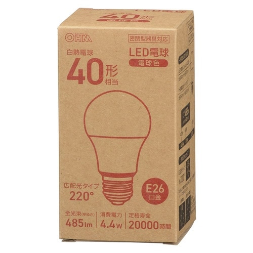 LED電球 A E26 4.3W L