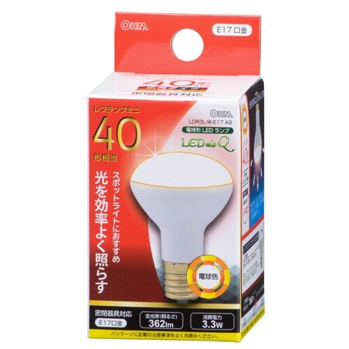 LED電球 レフ E17 3W 電球色