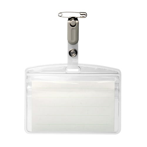 タッグ名札 ラウンド チャックタイプ 10個入×5