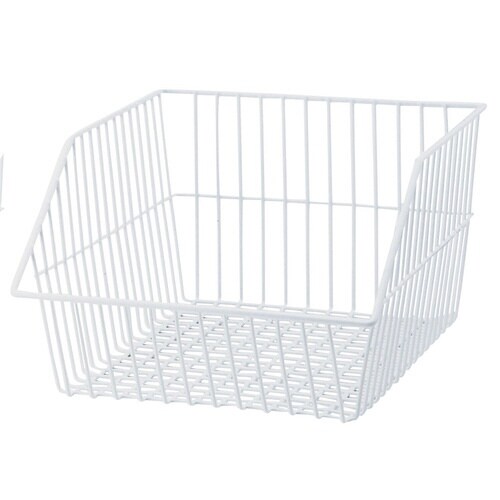 ネットカゴ ホワイト 幅29.5cm 2個入