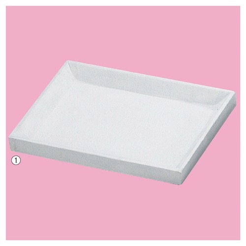 接客トレー 小 オフホワイト 2個入