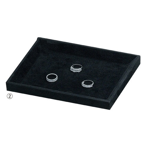 接客トレー 小 ブラック 2個入