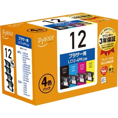 互換インク LC12−4PK 4色パック