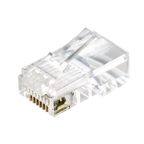 RJ45コネクタ Cat5e 100個 半透明
