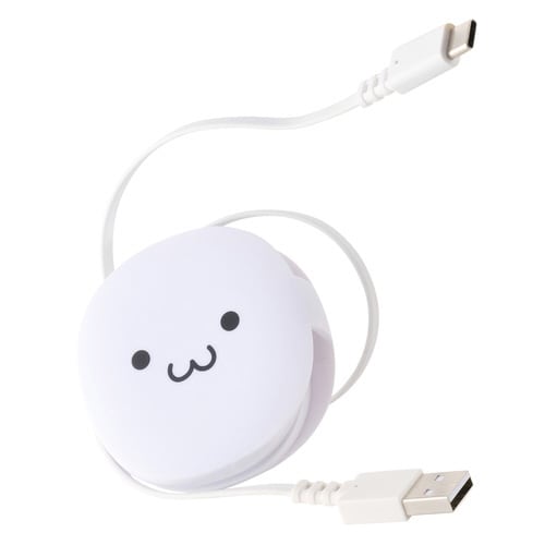 巻取充電ケーブル A−C 90cm しろちゃん