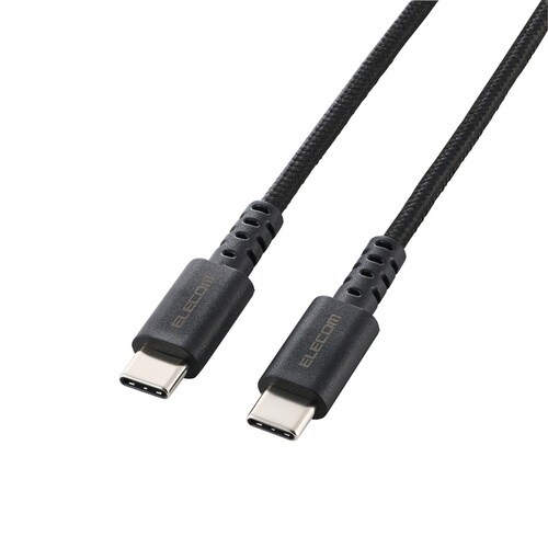 高耐久ケーブル C−C 2m 60W 認証品 黒