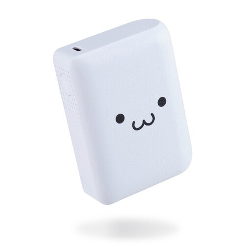 モバイルバッテリー10000mAh 振動通知 白黒