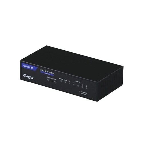 LANハブ 5ポート Giga対応 ブラック