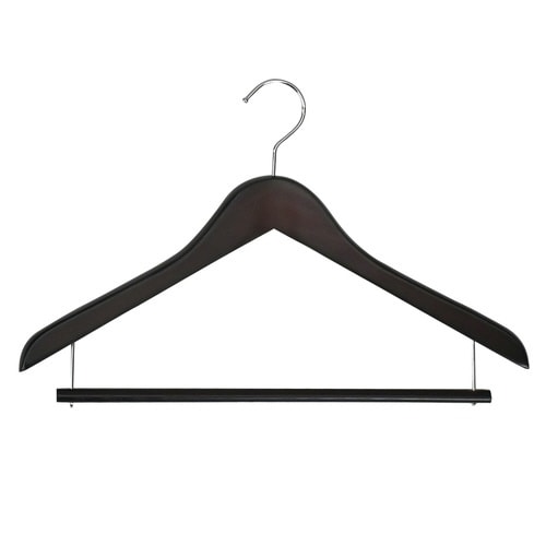 ハンガー 木製ハンガー 5本組 ダークブラウン