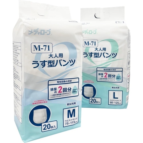M−71 大人用うす型パンツ M