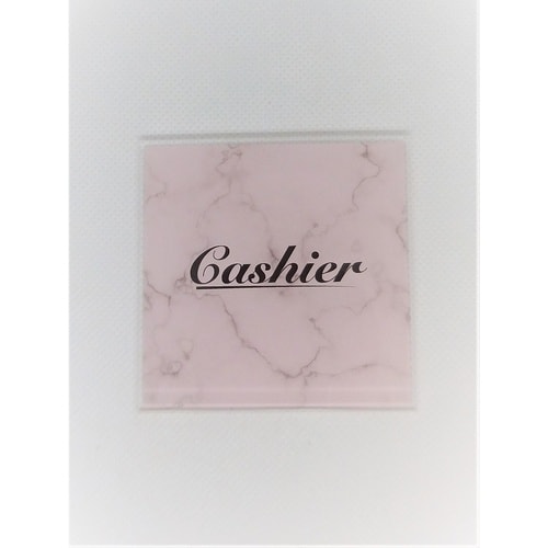 サインプレート レジ 大理石