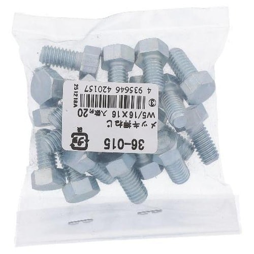 ユニクロ六角ボルト 5/16X16 20P