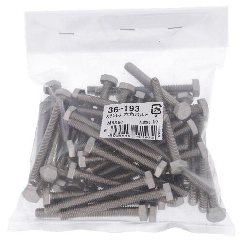 ステン 六角ボルト M6X60 50P