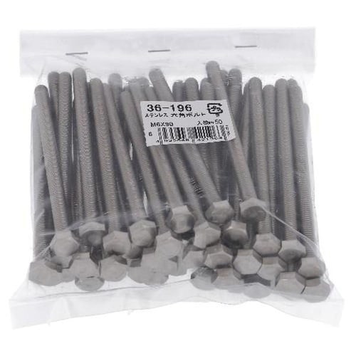 ステン 六角ボルト M6X90 50P