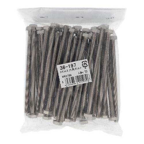 ステン 六角ボルト M6X100 50P