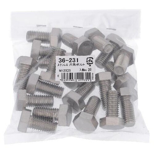 ステン 六角ボルト M12X25 20P