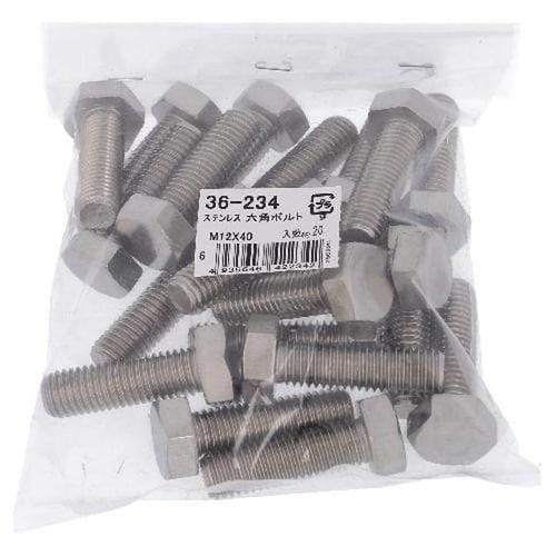ステン 六角ボルト M12X40 20P