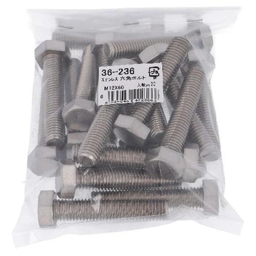 ステン 六角ボルト M12X60 20P