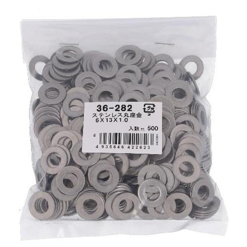 ステン 丸座金 6X13X1.0 500P
