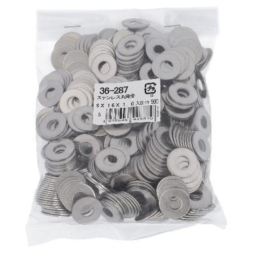 ステン 丸座金 6X16X1.0 500P