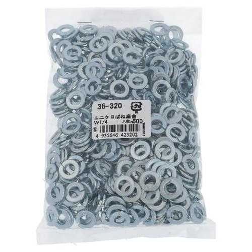 ユニクロ バネ座金 1/4 500P