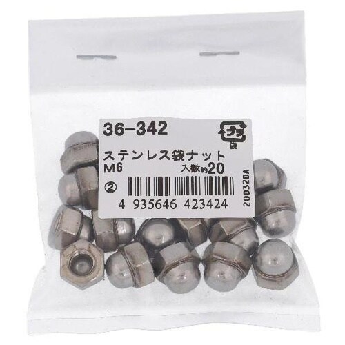 ステン 袋ナット M6 20P
