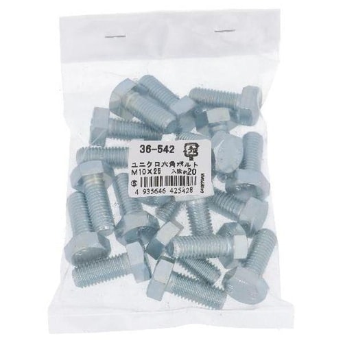 ユニクロ 六角ボルト M10X25 20P