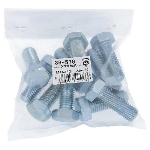 ユニクロ 六角ボルト M14X40 10P
