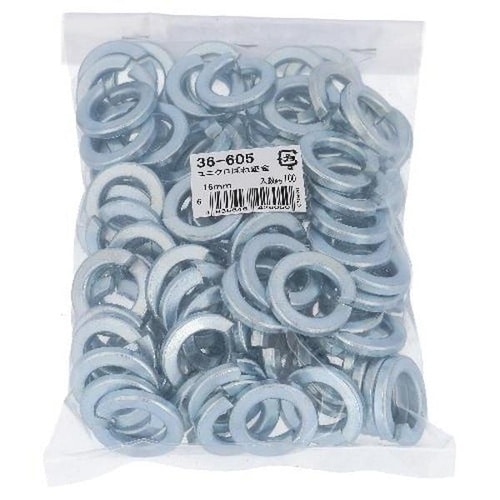 ユニクロ バネ座金 16MM 100P