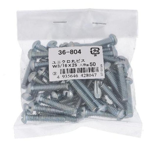ユニクロ 丸ビス 3/16X25 50P