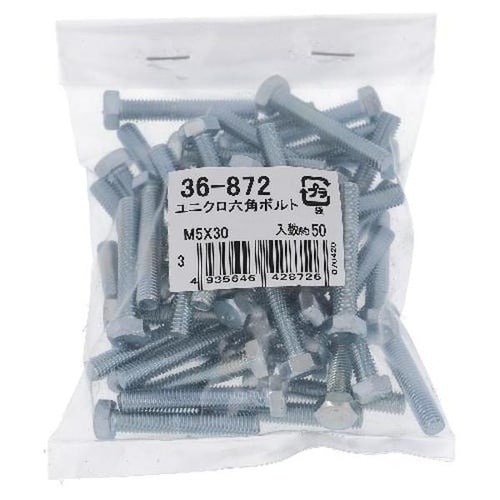 ユニクロ 六角ボルト M5X30 50P