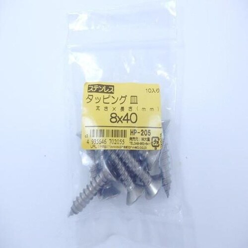 ステン タッピング サラ 8X40 10P