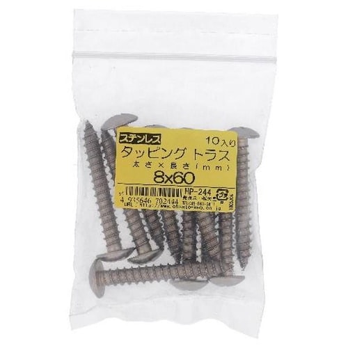 ステン タッピング トラス 8X60 10P