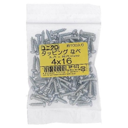 ユニクロ タッピングナベ4X16 100P